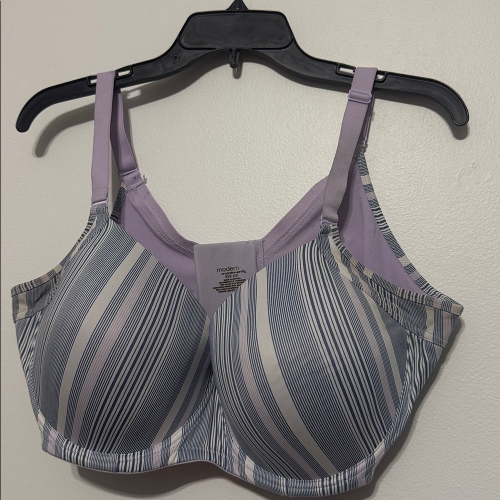 Modern Movement Lilac Purple Striped Bra 40D